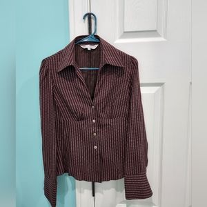 Trina Turk Los Angeles Button Shirt, Size Medium